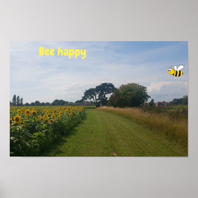 Affiche Être Heureux. (Devant)