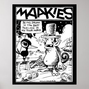 Affiche Être ivre Est L'Affiche De Meilleur Sentiment