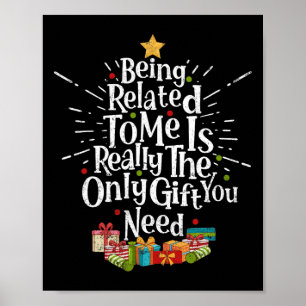 Affiche Etre Lié À Moi Drôle Noël Noël Noël Noël Famille P