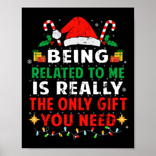 Affiche Etre Lié À Moi Drôle Pajamas De Famille De Noël