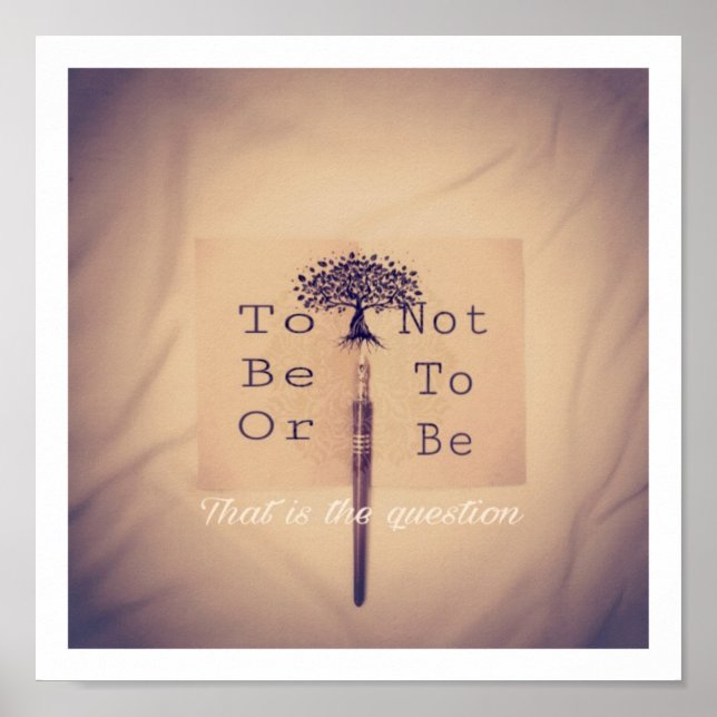 Affiche Être ou ne pas être (Devant)