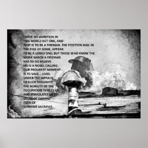 Affiche Être pompier