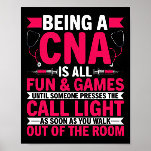 Affiche Être Un Cna Est Tout Amusant Et Jeux - Can Médical