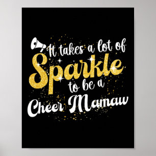 Affiche Être une Mamaw de Cheer Mamaw Grand-mère d'une Che