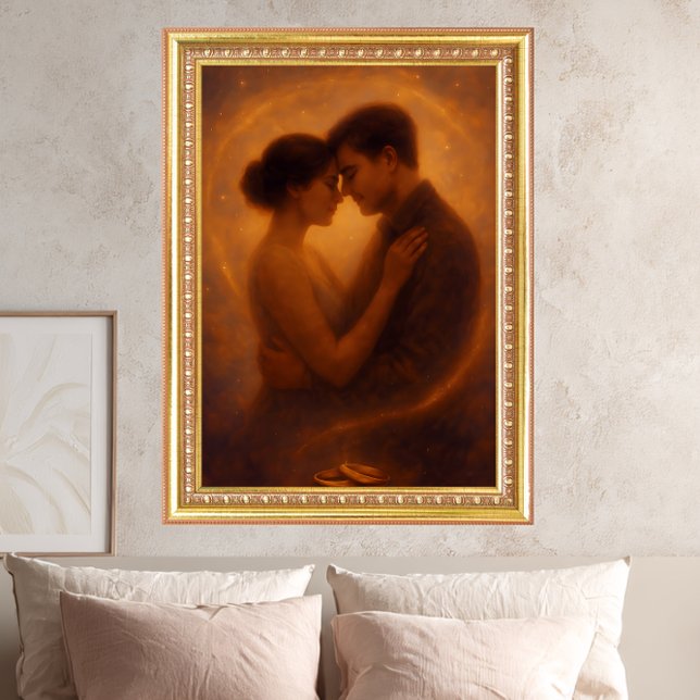 Affiche Étreinte Éternelle – Art de Romance Céleste (Créateur téléchargé)