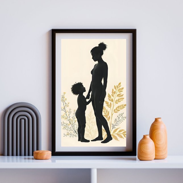 Affiche Étreinte sans fin – Mère et Enfant (Créateur téléchargé)