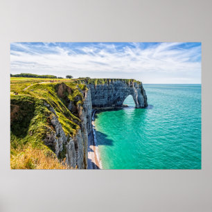 Affiche Etretat cliffs, Normandy