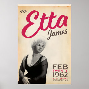 Affiche Etta James, Live at the Royal Theatre, Original