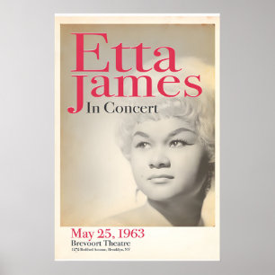 Affiche Etta James, Live au Brooklyn Theatre, Original
