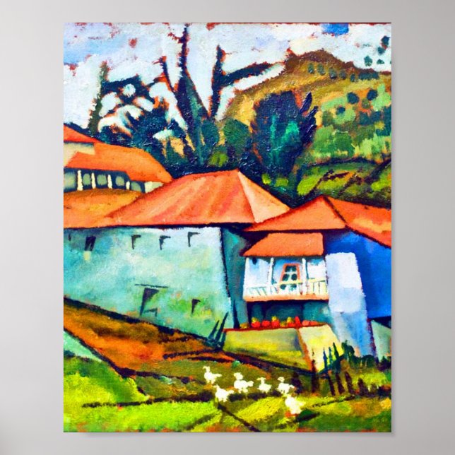 Affiche Étude A par Amadeo de Souza-Cardoso (Devant)