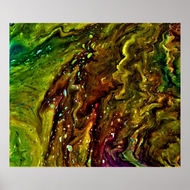 Affiche Étude Abstraite des couleurs 11, (Devant)