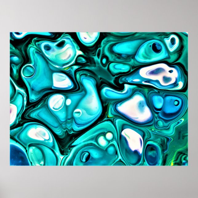 Affiche Étude Abstraite des couleurs 125, (Devant)