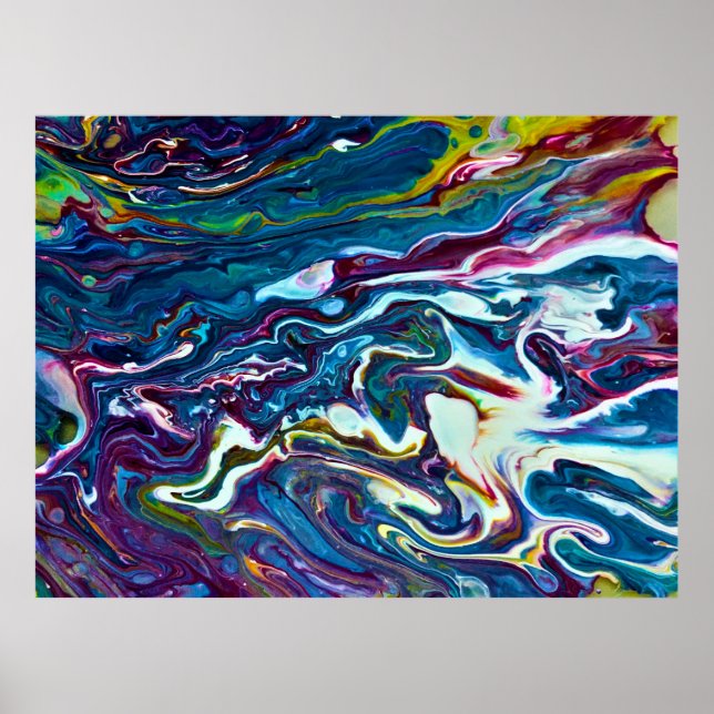 Affiche Étude Abstraite des couleurs 151, (Devant)