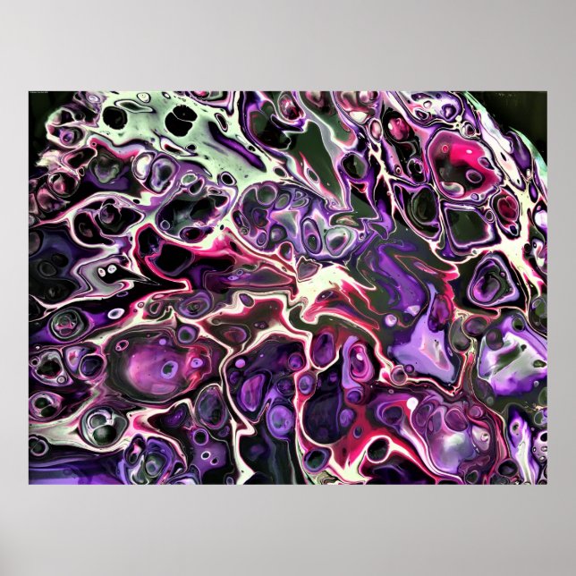 Affiche Étude Abstraite des couleurs 189, (Devant)