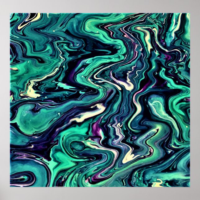 Affiche Étude Abstraite des couleurs 297, (Devant)