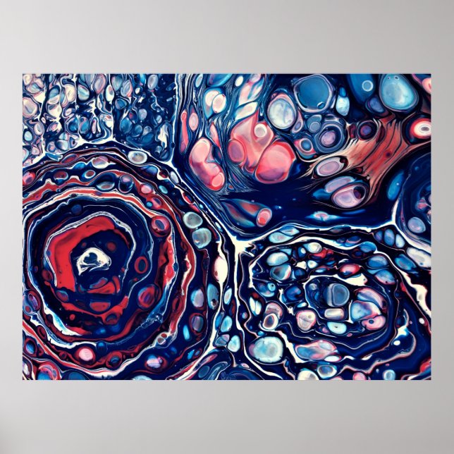 Affiche Étude Abstraite des couleurs 336, (Devant)