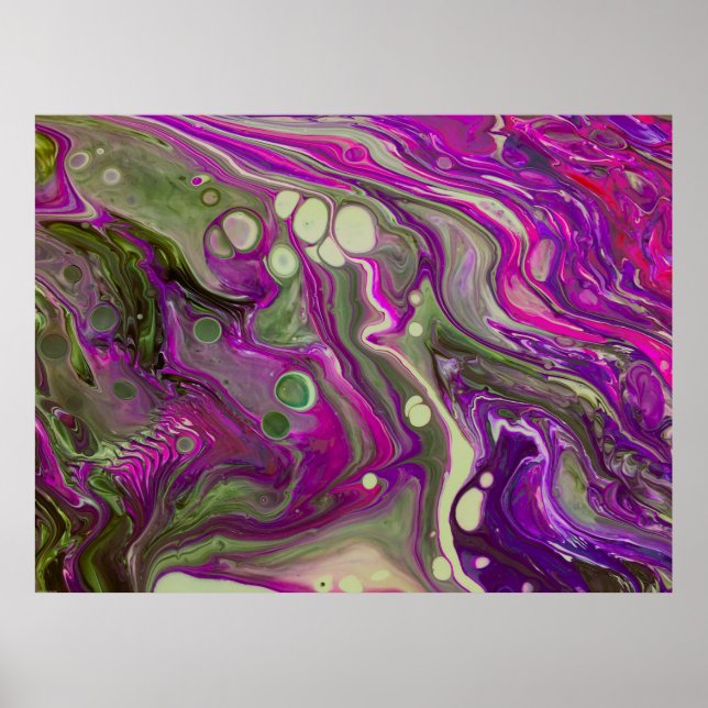 Affiche Étude Abstraite des couleurs 402, (Devant)