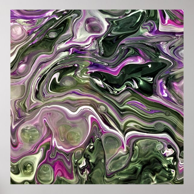 Affiche Étude Abstraite des couleurs 414, (Devant)