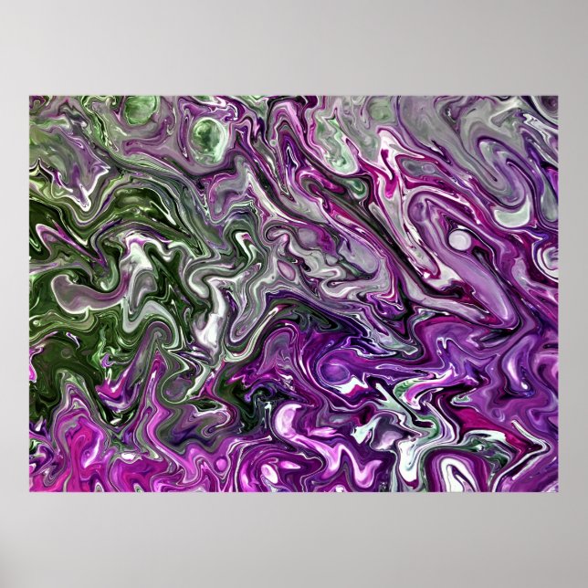 Affiche Étude Abstraite des couleurs 427, (Devant)