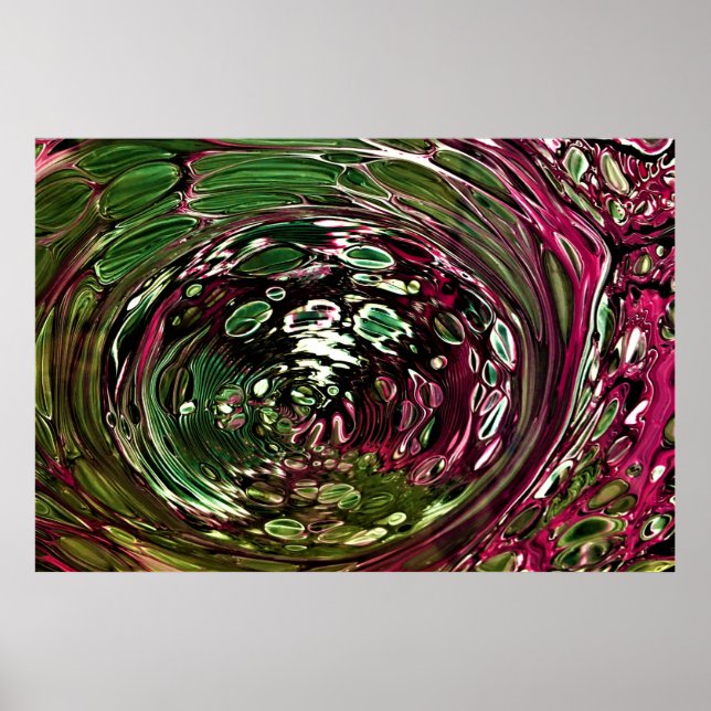 Affiche Étude Abstraite des couleurs 433, (Devant)