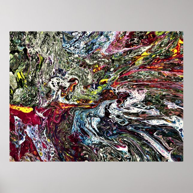 Affiche Étude Abstraite des couleurs 45, (Devant)