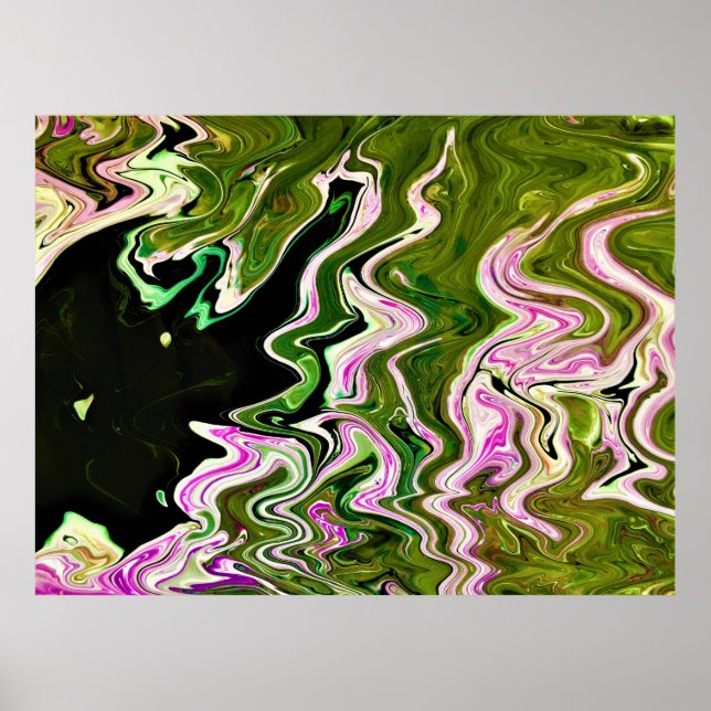 Affiche Étude Abstraite des couleurs 451, (Devant)