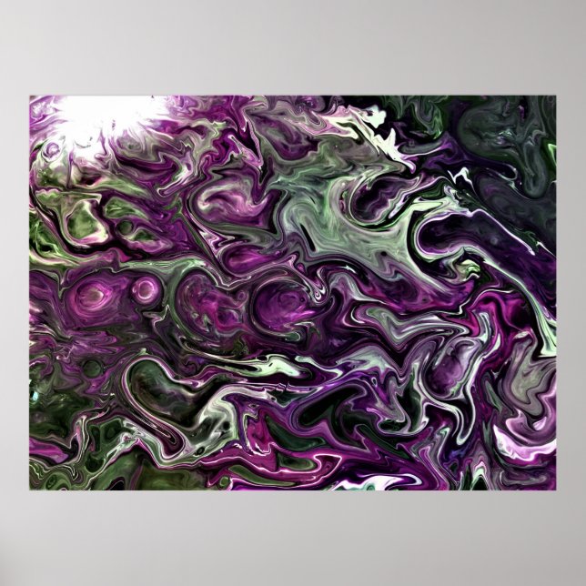 Affiche Étude Abstraite des couleurs 506, (Devant)