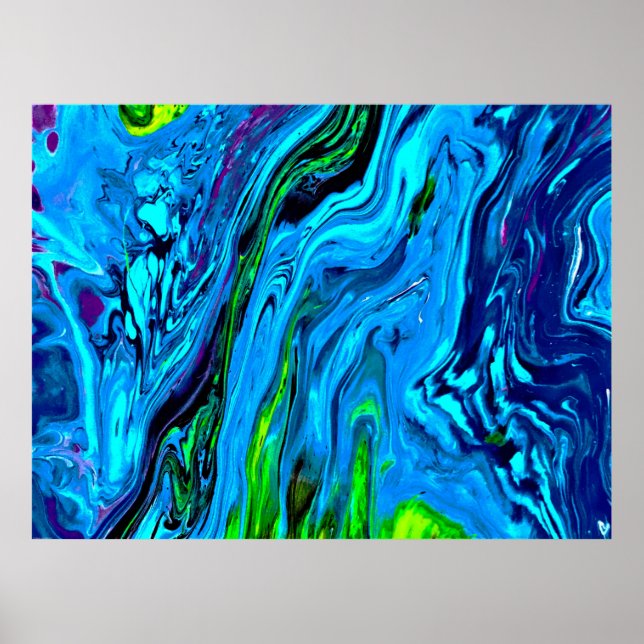 Affiche Étude Abstraite des couleurs 60, (Devant)