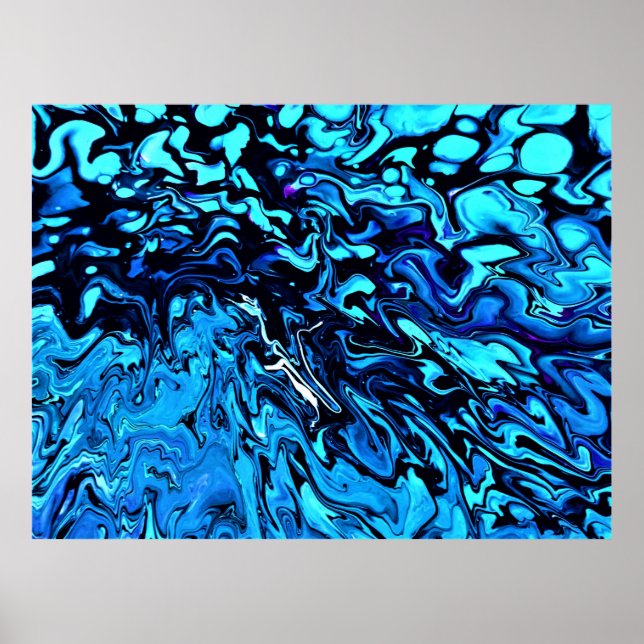 Affiche Étude Abstraite des couleurs 69, (Devant)