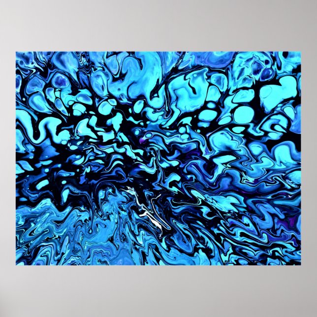 Affiche Étude Abstraite des couleurs 74, (Devant)