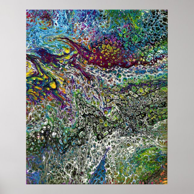 Affiche Étude de couleur Abstraite 53, par Kathleen Kost,  (Devant)