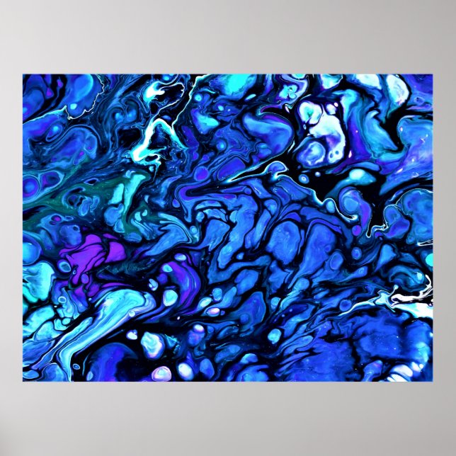 Affiche Étude de couleur abstraite 71, (Devant)