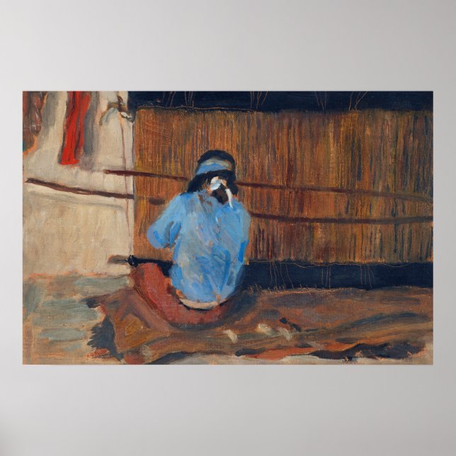 Affiche Étude de Hopi Weaver par Maynard Dixon (Devant)