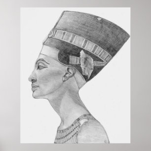 Affiche étude de nefertiti
