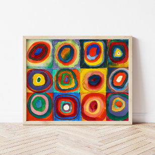 Affiche Étude des couleurs   Wassily Kandinsky