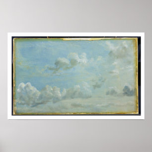 Affiche Étude des cumulus, 1822 (huile sur d étendu par