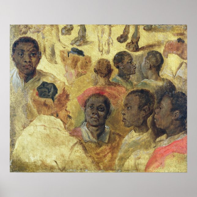 Affiche Étude des têtes maures (Devant)