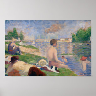 Affiche Étude finale pour "Bathers at Asnières" par Seurat
