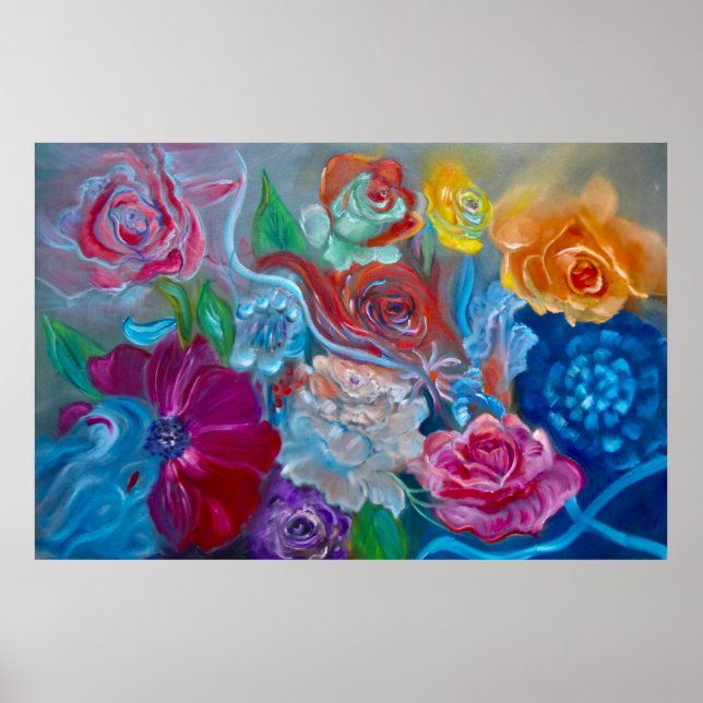 Affiche Étude florale 1 (Devant)