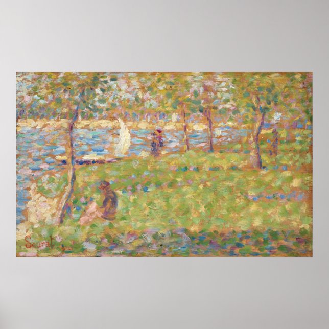 Affiche Etude, La Grande Jatte - Georges Seurat Fine Art (Devant)