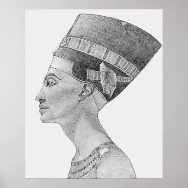 Affiche étude néfertiti (Devant)