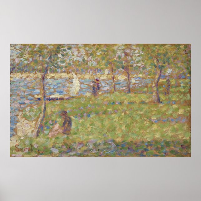 Affiche Étude pour La Grande Jatte (Devant)