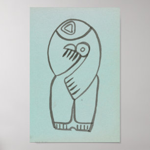 Affiche Étude pour la mère et l'enfant   Henri Gaudier-Brz