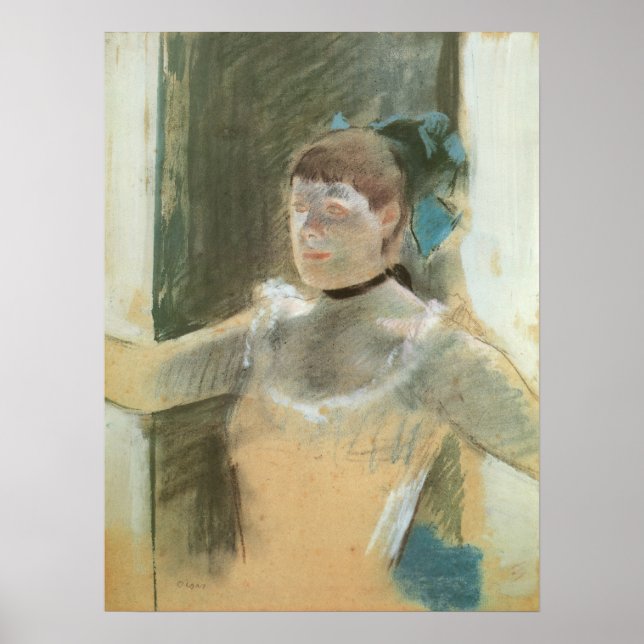 Affiche Étude pour le Buste d'une danseuse par Edgar Degas (Devant)