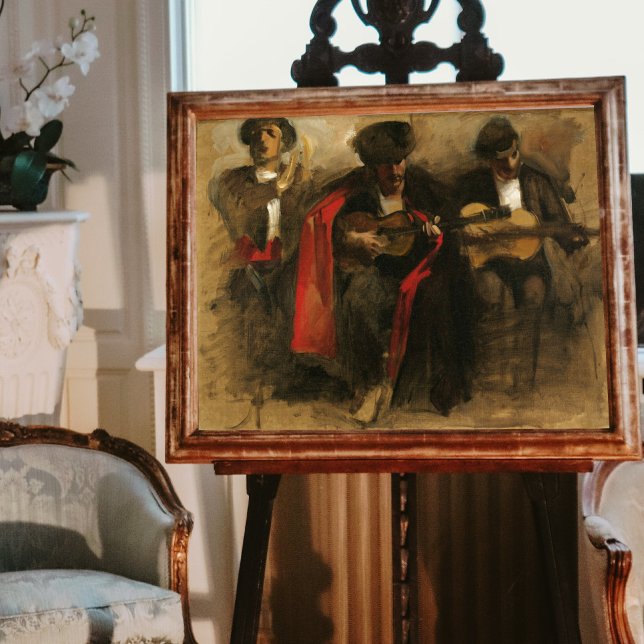 Affiche Étude pour les musiciens assis, Sargent (Créateur téléchargé)