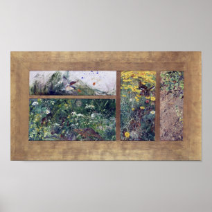 Affiche Études d'oiseaux, Bruno Liljefors