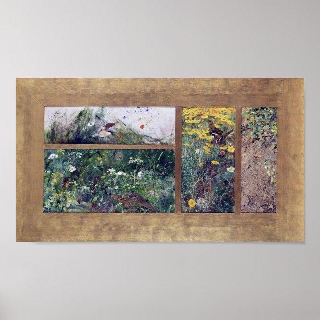 Affiche Études d'oiseaux, Bruno Liljefors (Devant)