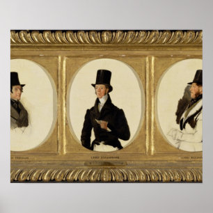 Affiche Études pour les portraits de lord Eglinton, lord D
