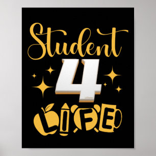 Affiche ÉTUDIANT 4 VIE #vie étudiante