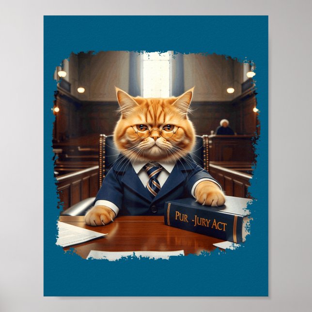 Affiche Étudiant en droit drôle école justice mème (Devant)